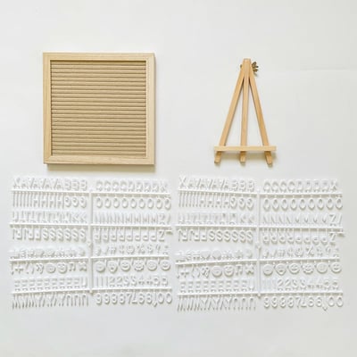 LetterLuxe – Premium Wooden Felt Letter Board