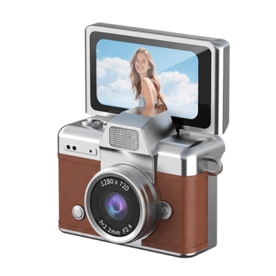 SnapVault – Mini Flip Screen Retro Camera