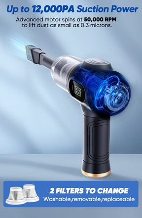 FlexiVac Pro – Deep Suction Car Vacuum