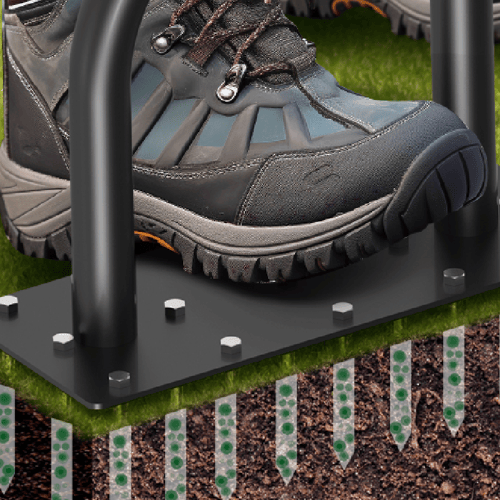 GrassLift – Spring-Loaded Manual Aerator Tool