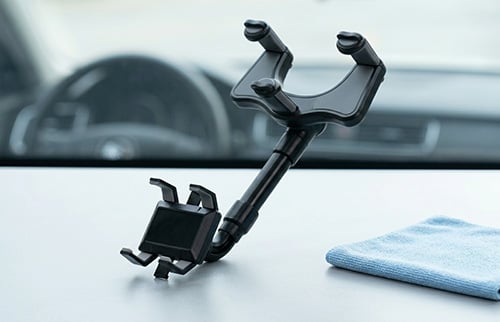 DriveView – 360° Rearview Mirror Phone Holder