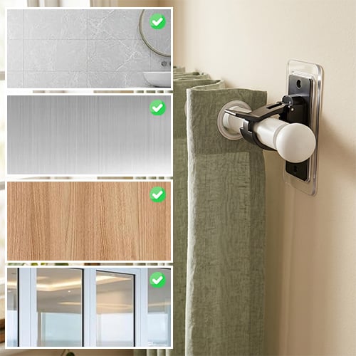 StickHold – No Drill Curtain Rod Brackets
