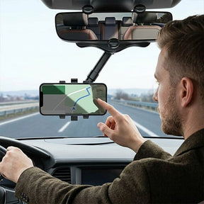 DriveView – 360° Rearview Mirror Phone Holder