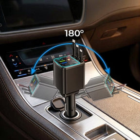 ChargeFlow Pro | 7-in-1 Retractable Car Power Hub