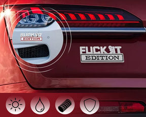 VibeMark – 3D Sticker Emblem “F* IT Edition”