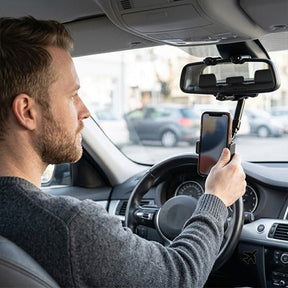 DriveView – 360° Rearview Mirror Phone Holder