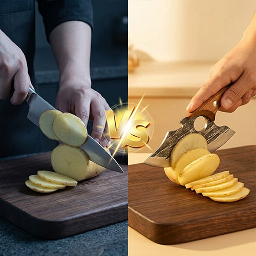 BladeForge – Hand Forged Chef & Cleaver Set