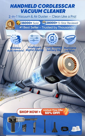 FlexiVac Pro – Deep Suction Car Vacuum