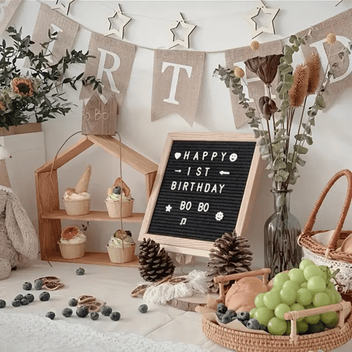 LetterLuxe – Premium Wooden Felt Letter Board