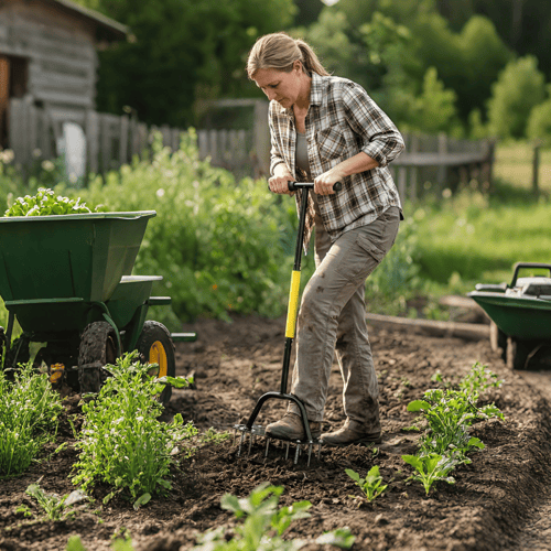 GrassLift – Spring-Loaded Manual Aerator Tool