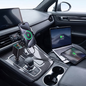 ChargeFlow Pro | 7-in-1 Retractable Car Power Hub