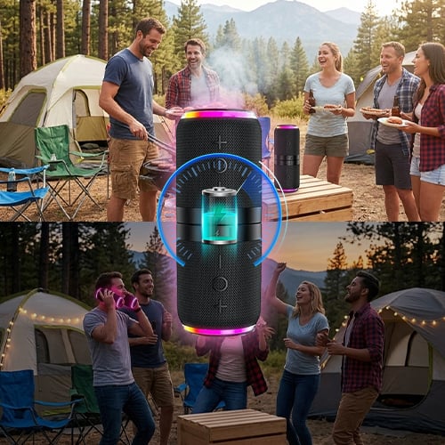 TwinBeat – Portable Dual-Unit Bluetooth Speaker