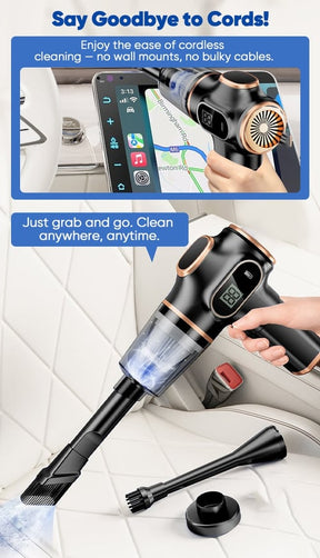 FlexiVac Pro – Deep Suction Car Vacuum