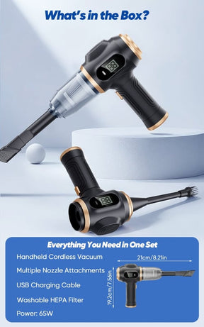 FlexiVac Pro – Deep Suction Car Vacuum