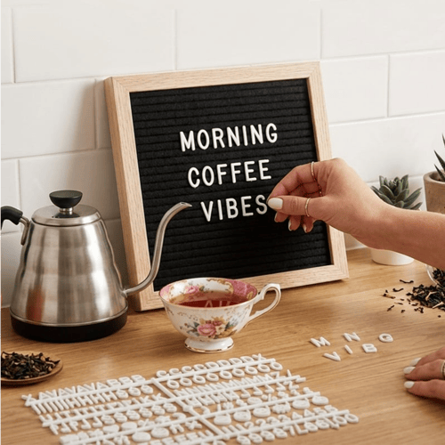 LetterLuxe – Premium Wooden Felt Letter Board