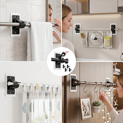 StickHold – No Drill Curtain Rod Brackets