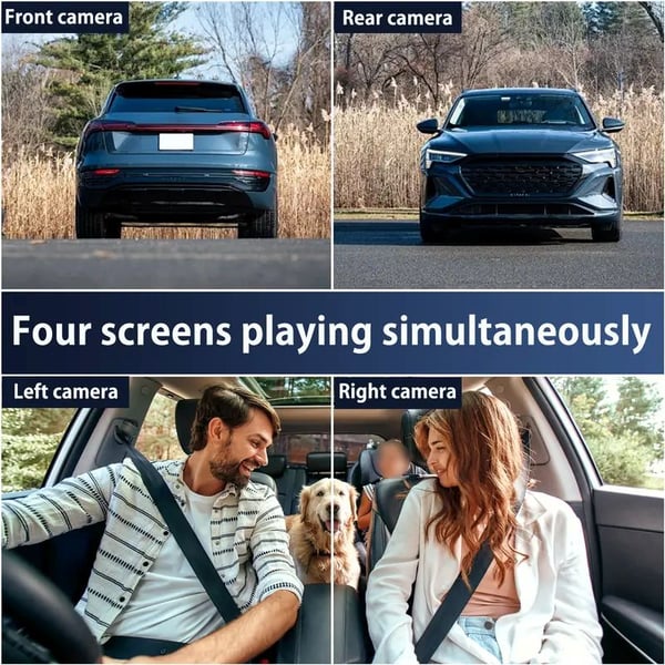 DriveScope – 4 Lens 360° Car Dash Camera System