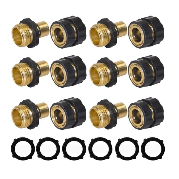 HydroLock – 3/4” Garden Hose Fast Connector Kit