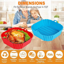 CrispMate – Non Stick Silicone Air Fryer Baking Tray