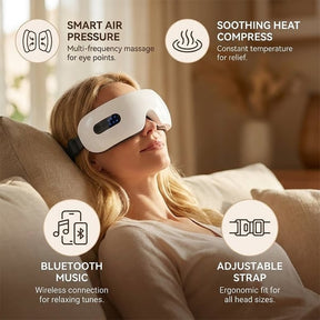 CalmGaze – Heated Eye Massager with Audio Therapy