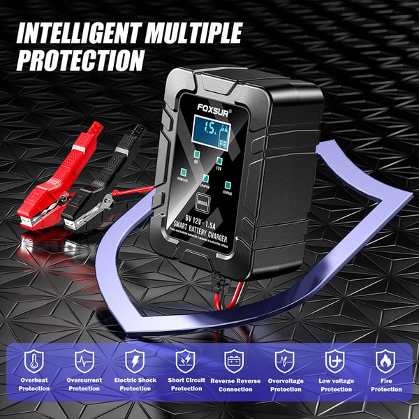 AutoSense – 6V/12V Intelligent Voltage Recognition Charger