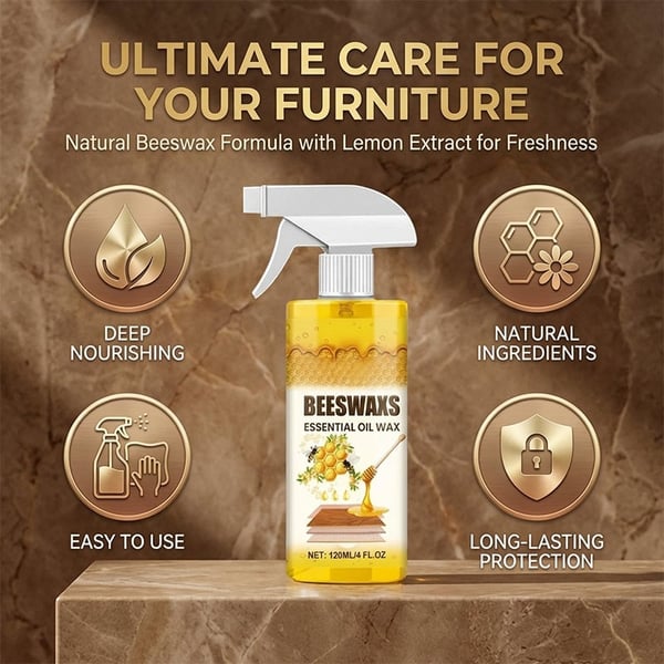 WoodAura – Natural Beeswax Floor Shine Spray
