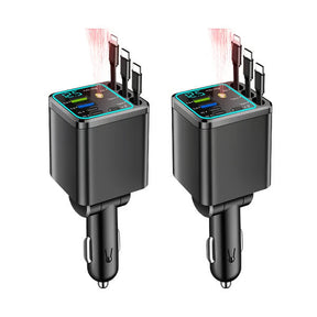 ChargeFlow Pro | 7-in-1 Retractable Car Power Hub