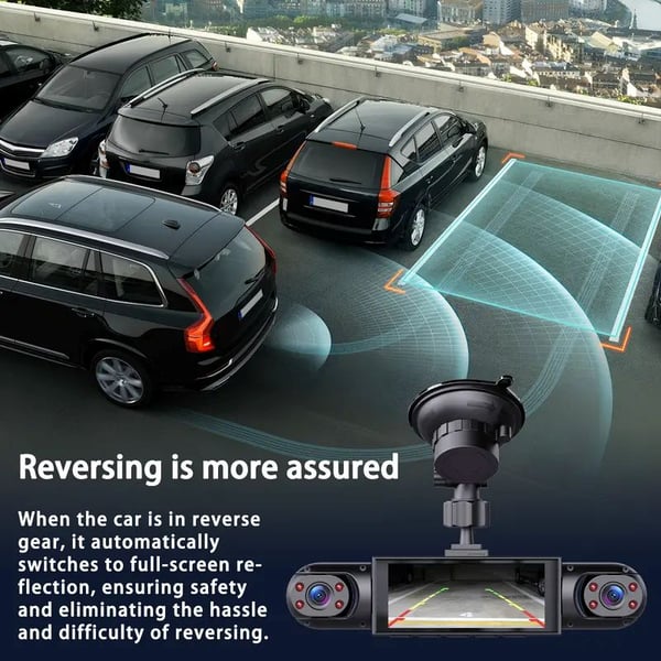 DriveScope – 4 Lens 360° Car Dash Camera System