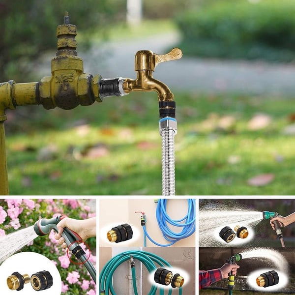 HydroLock – 3/4” Garden Hose Fast Connector Kit