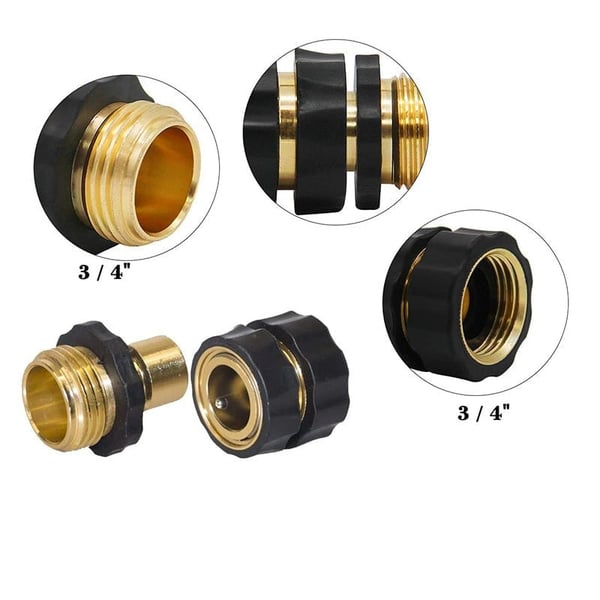 HydroLock – 3/4” Garden Hose Fast Connector Kit