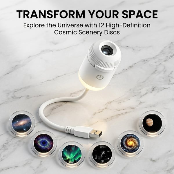 AstroLume | 6-in-1 USB Galaxy Star Projector