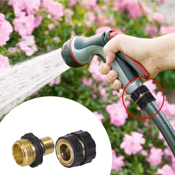 HydroLock – 3/4” Garden Hose Fast Connector Kit