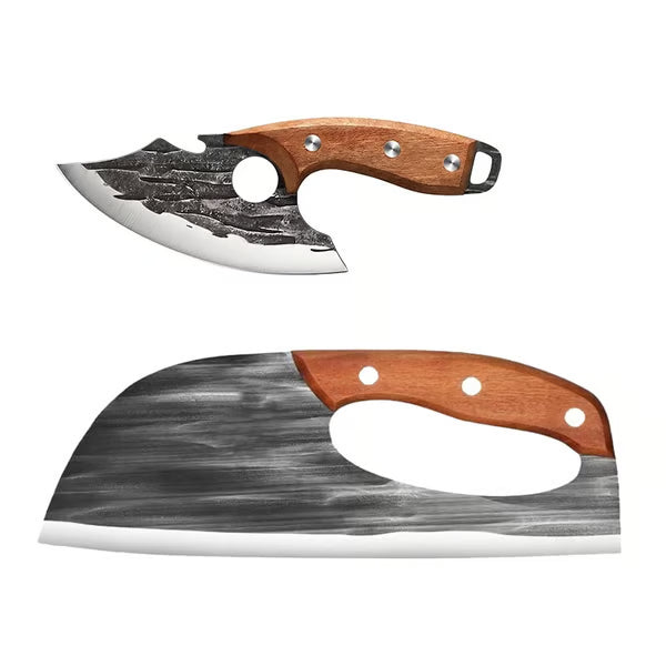 BladeForge – Hand Forged Chef & Cleaver Set