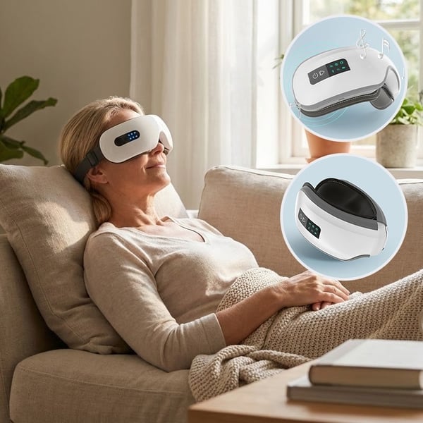 CalmGaze – Heated Eye Massager with Audio Therapy