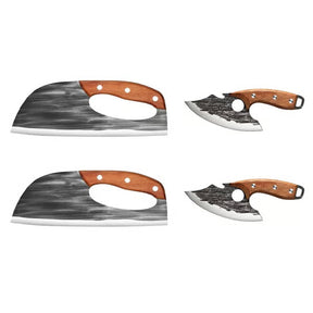 BladeForge – Hand Forged Chef & Cleaver Set