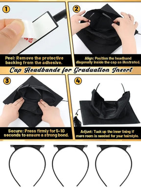 SmartGrad – Graduation Cap Stability Headband Insert