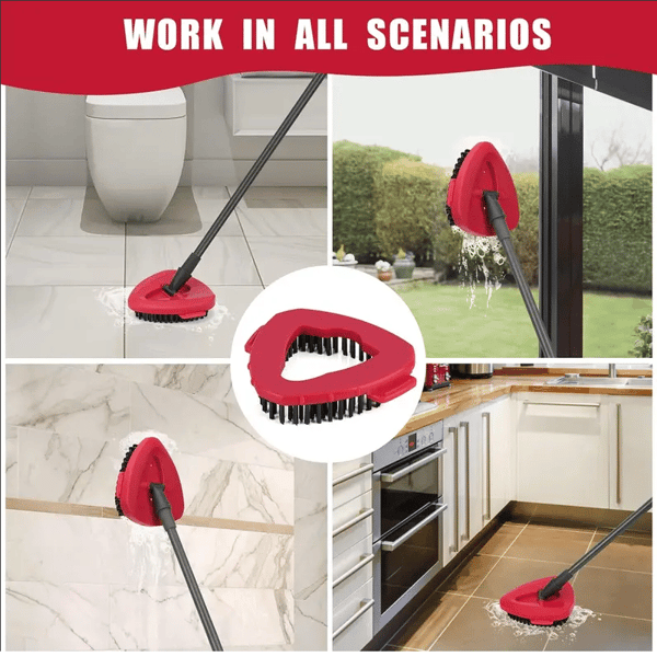FloorMaster – Triangular Disc Rotating Mop Brush