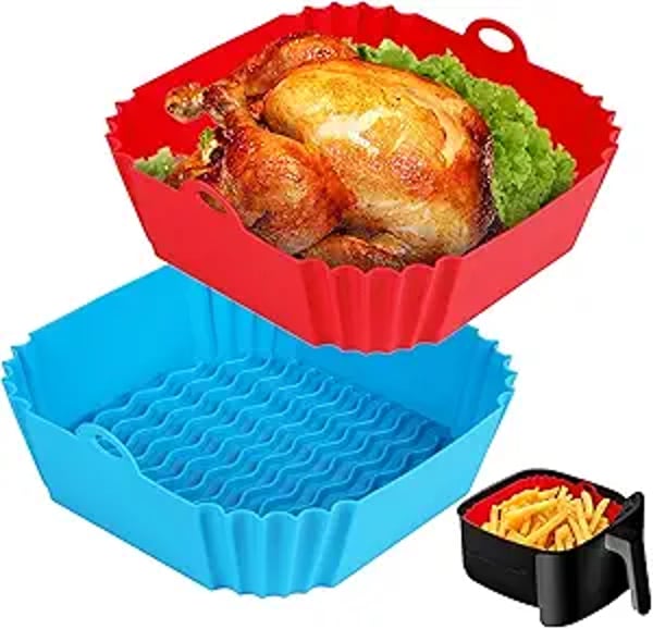CrispMate – Non Stick Silicone Air Fryer Baking Tray