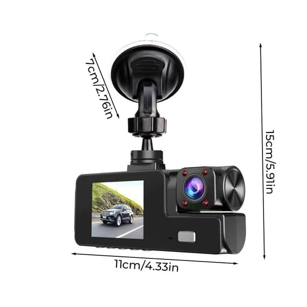 DriveVision | 1080P Dual-Lens WiFi Dashcam Recorder