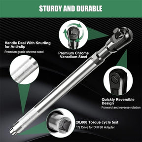 WrenchX – Premium 2-in-1 Ratchet Tool Set