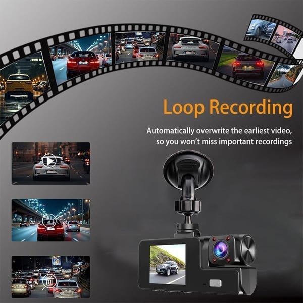 DriveVision | 1080P Dual-Lens WiFi Dashcam Recorder