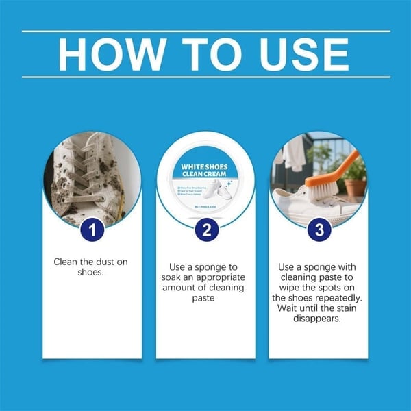ShoeGlow – Quick-Use No-Water Shoe Cleaner Cream
