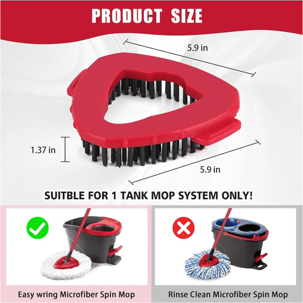 FloorMaster – Triangular Disc Rotating Mop Brush