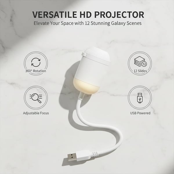 AstroLume | 6-in-1 USB Galaxy Star Projector