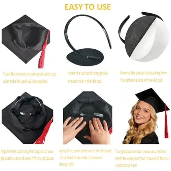 SmartGrad – Graduation Cap Stability Headband Insert
