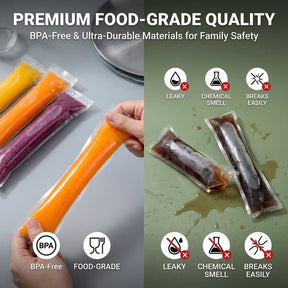 FrostBite – Easy Fill Disposable Ice Pop Molds