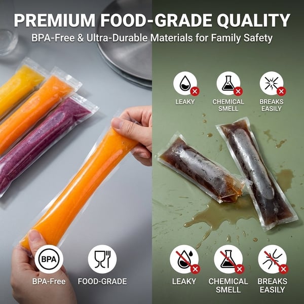 FrostBite – Easy Fill Disposable Ice Pop Molds