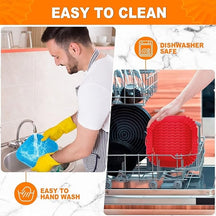 CrispMate – Non Stick Silicone Air Fryer Baking Tray
