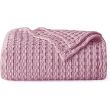 CloudWeave – Breathable Luxury Waffle Blanket