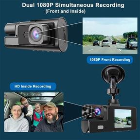 DriveVision | 1080P Dual-Lens WiFi Dashcam Recorder